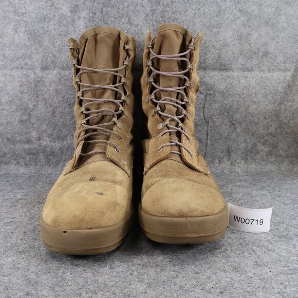 McRae Boots Mens 11.5 Combat Military Hot Weather Tactical Leather Vibram Brown - Picture 5 of 16
